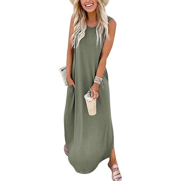 ANRABESS Sleeveless Maxi Dress