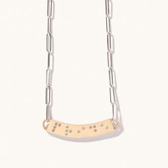 Diamond Braille 'PRIDE' Necklace