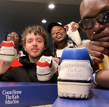 Jack Harlow x New Balance "Come Home the Kids Miss You" 550 sneaker