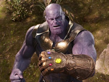 Thanos from the Marvel Comic Universe