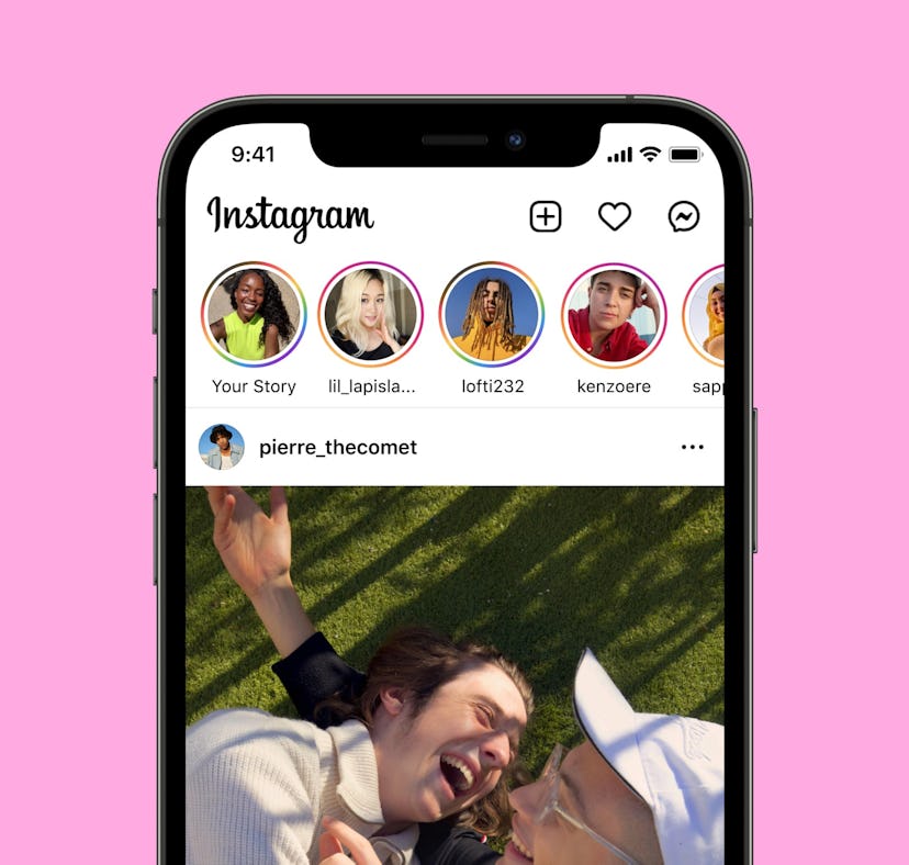 How to get a rainbow circle on Instagram for Pride-related Stories.