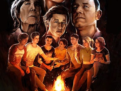 Cover illustration art of The Quarry with the characters