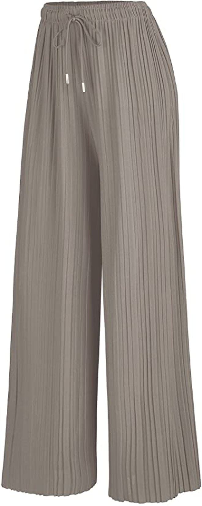 Made By Johnny Pleated Wide Leg Palazzo Pants