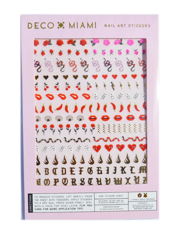 Deco Miami nail art letter stickers