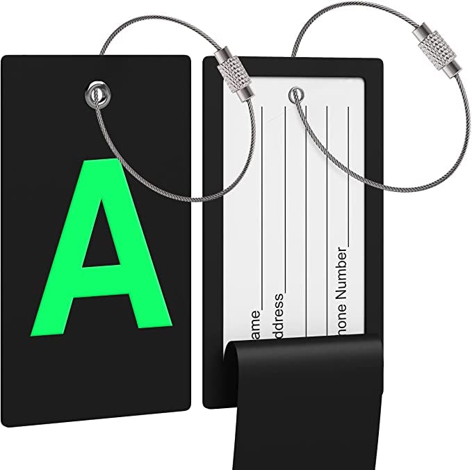 Luggage Tag Initial Bag Tag