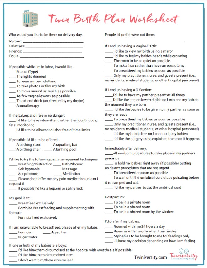 14 Free, Printable Birth Plan Templates For Every Kind Of Delivery 14-free-printable-birth-plan-templates-for-every-kind-of-delivery