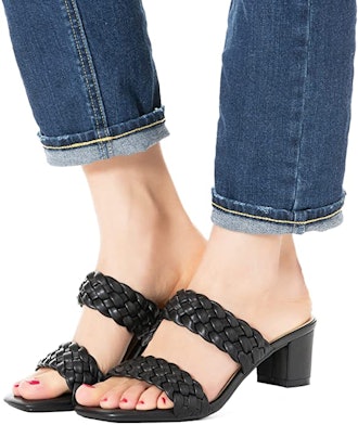 N. N. G.  Woven Chunky Heels