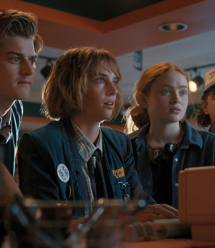 Steve, Robin, Max and Dustin in Stranger Things 4