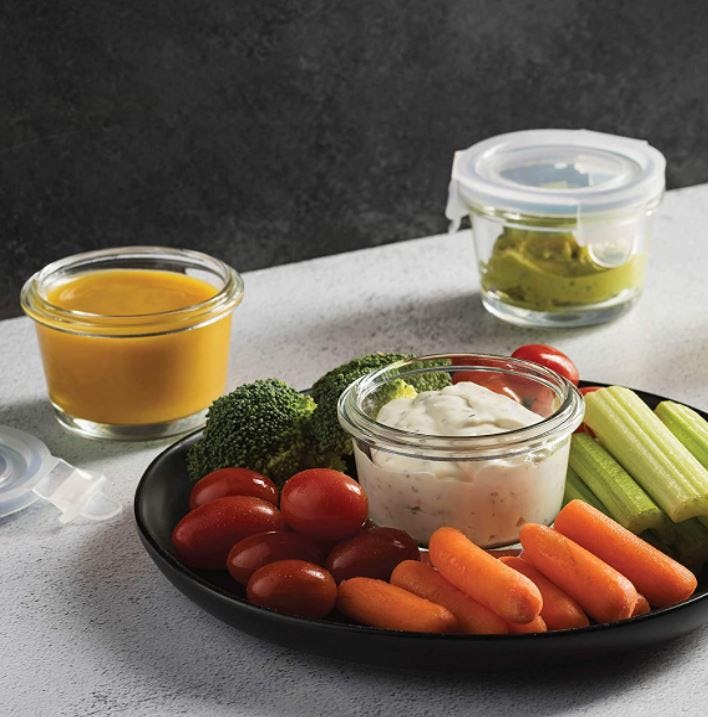 FineDine Superior Glass Food Storage Containers (6-Pack)