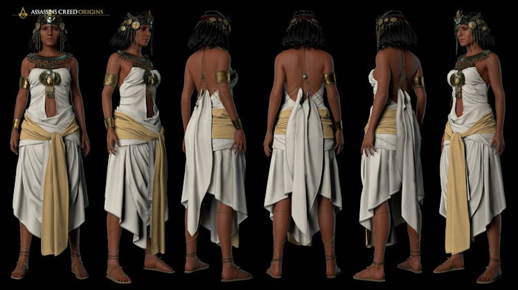 All angles of cleopatras model in Assassin's Creed Origins