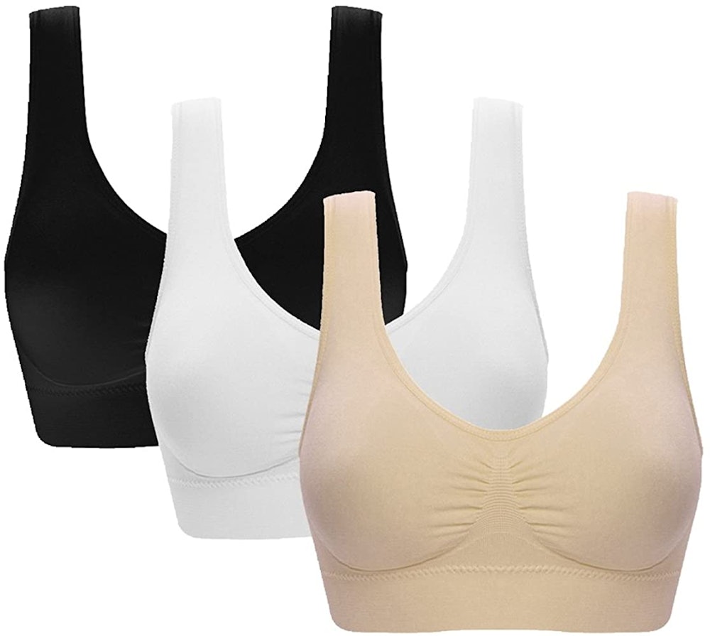 3 Pack Seamless Comfortable Sports Bra with Removable Pads