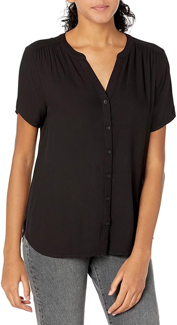 Amazon Essentials Short-Sleeve Woven Blouse