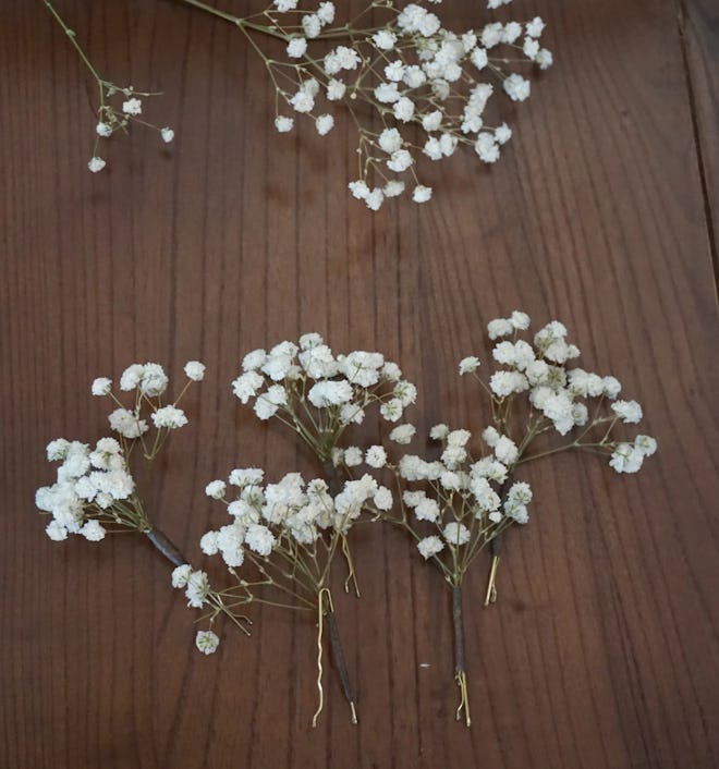 baby's breath hair pins