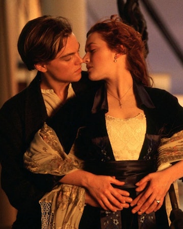 Leonardo DiCaprio plays Jack and Kate Winslet plays Rose in 'Titanic.'
