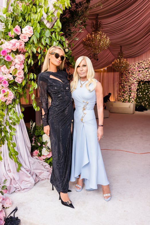 Paris Hilton and Donatella Versace at Britney Spears' wedding