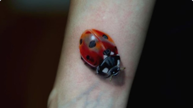 ladybug tattoo, meaningful memorial tattoo ideas