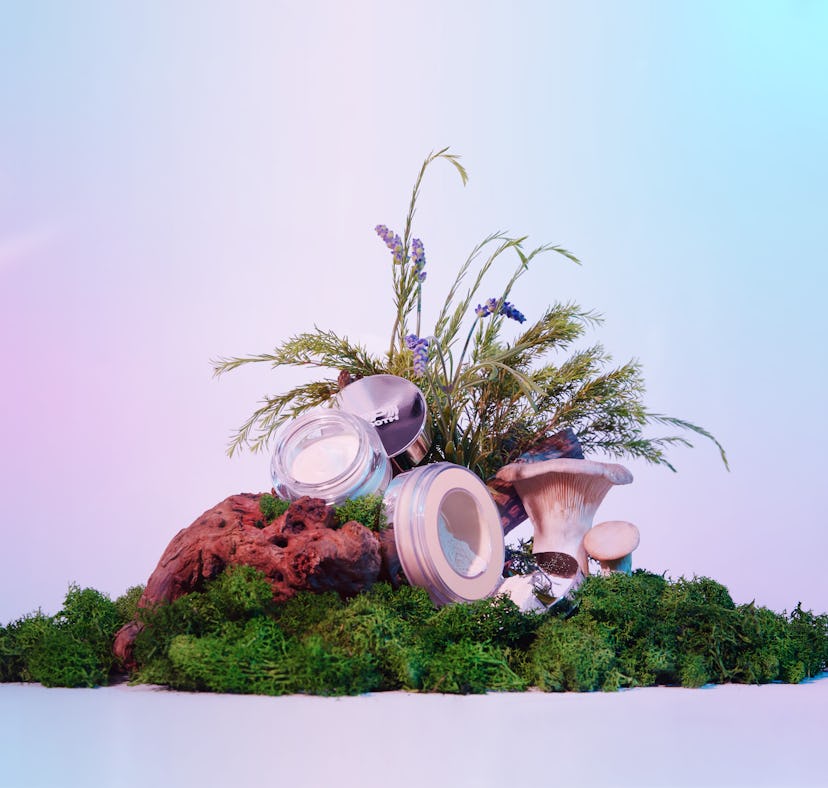 Uoma's beauty's trippin smooth collection prime and powder open to show texture