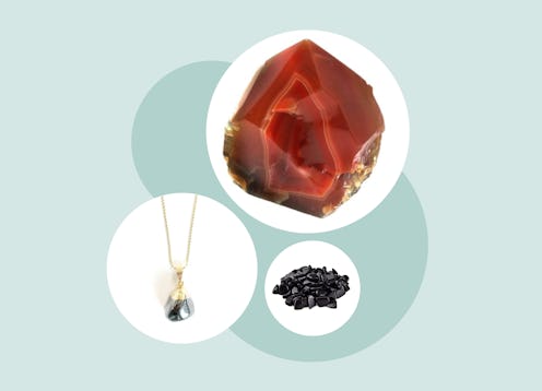 Carnelian, Pyrite, and obsidian are considered the best crystals for manifestation.