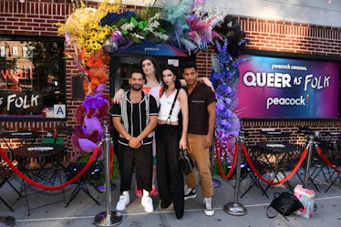 the cast of the queer as folk reboot on peacock at the premiere at stonewall inn nyc