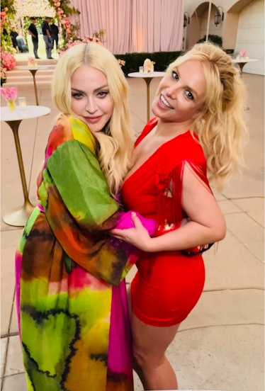 Madonna and Britney Spears at Spears's wedding