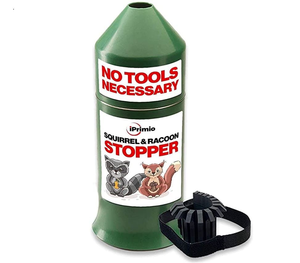 iPrimio Heavy Duty Squirrel Baffle for Bird Feeders