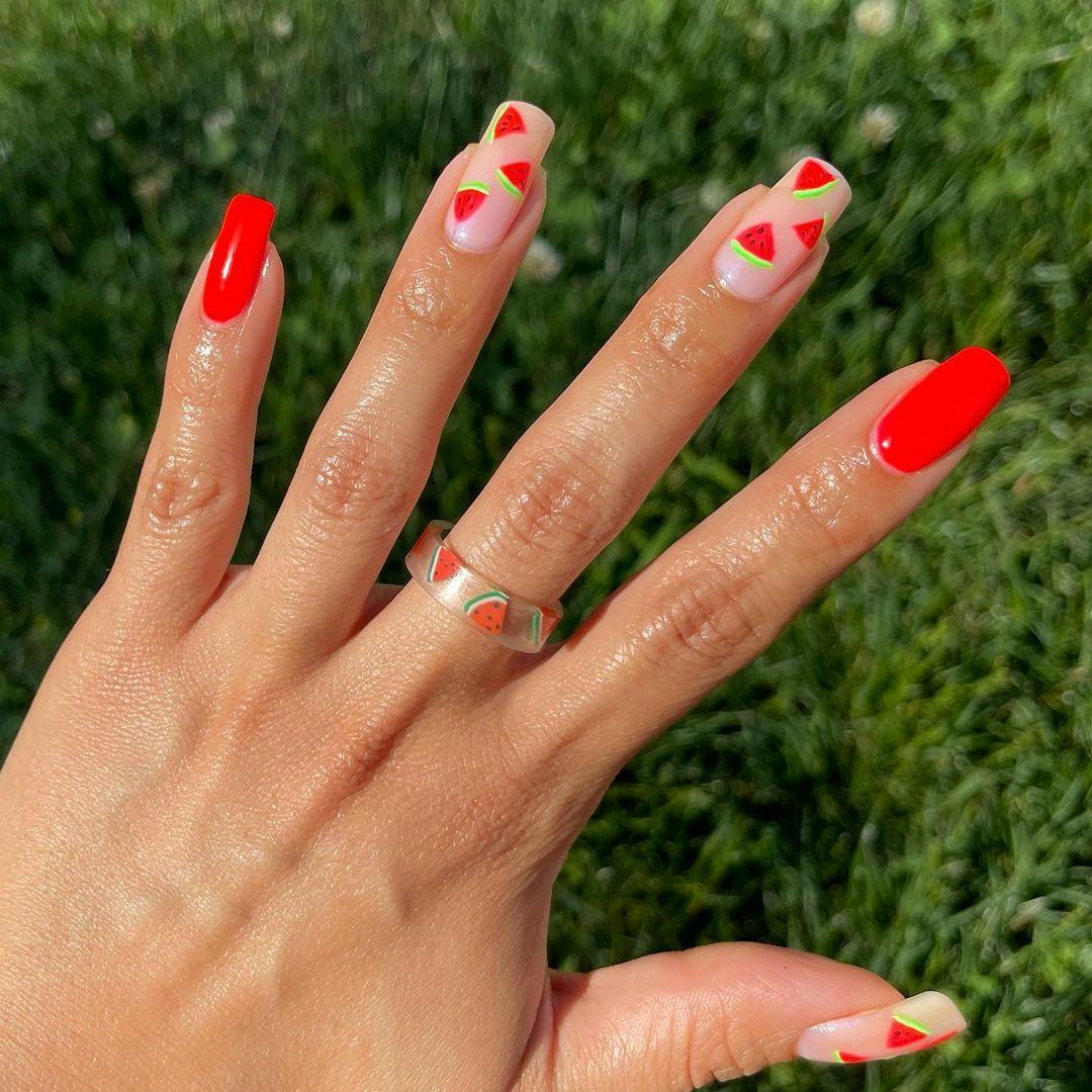 8 Red Nail Designs To Crank Up The Heat For Summer Manicures