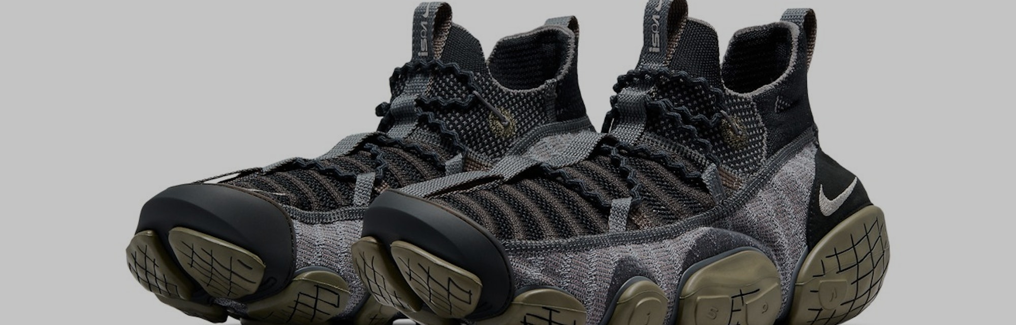 Nike's break-apart ISPA Link sneaker makes its debut in "Black" and "Barley"
