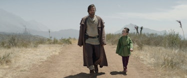 Ewan McGregor as Obi-Wan “Ben” Kenobi and Vivien Lyra Blair as Leia Organa in Obi-Wan Kenobi Episode...