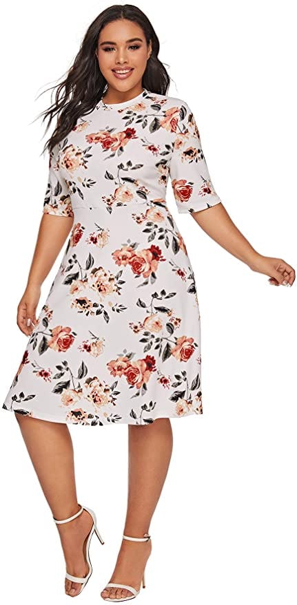 Romwe A-Line Midi Dress