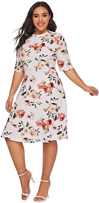 Romwe A-Line Midi Dress