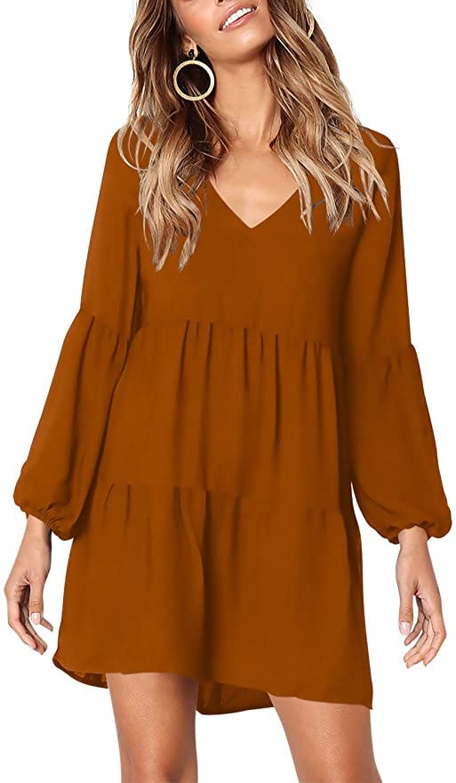 Amoretu V-Neck Tunic Dress