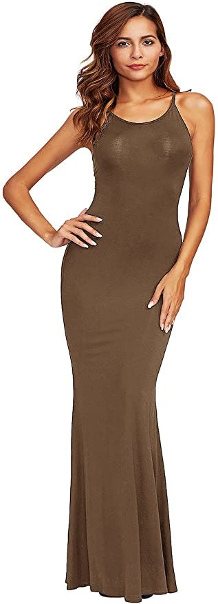 SheIn Strappy Bodycon Maxi Dress