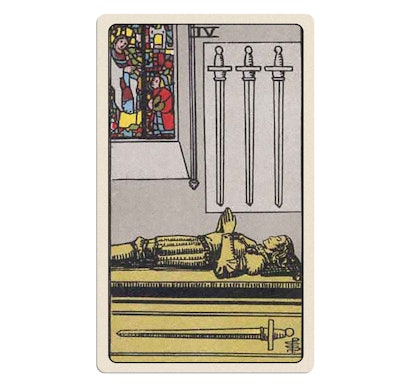 Four of swords tarot card meaning