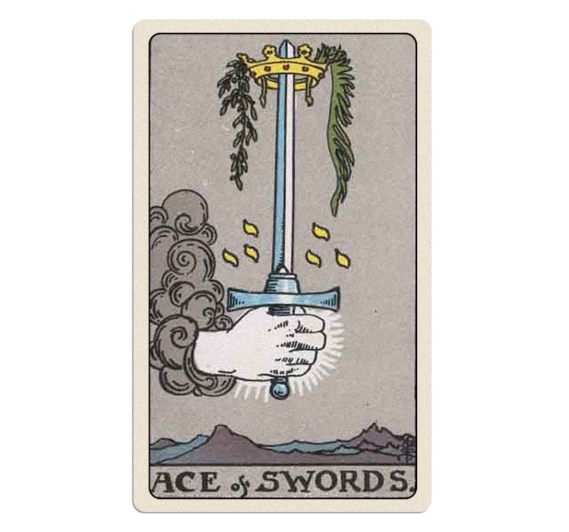 Ace of swords tarot card meaning