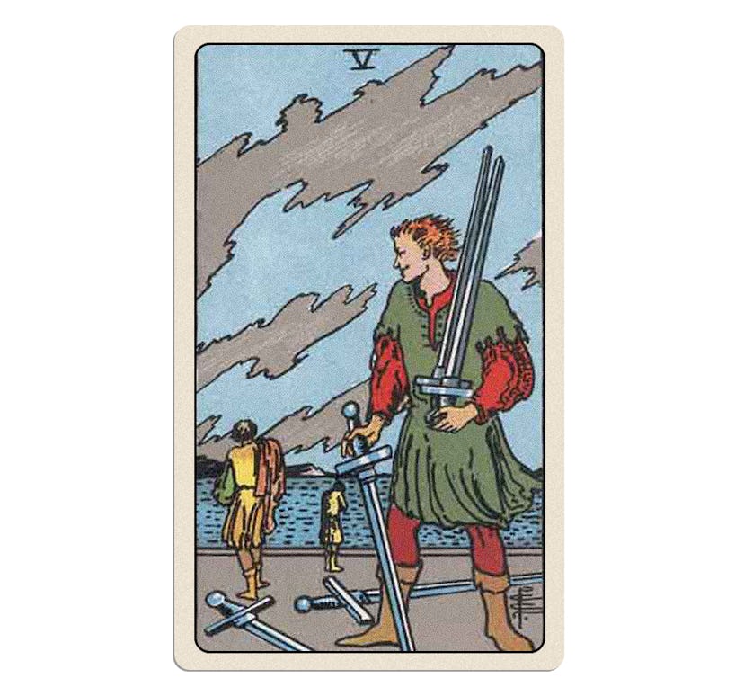 five of swords tarot card meaning