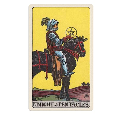 Knight of pentacles tarot card meaning