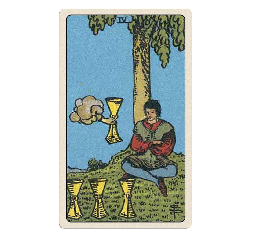 Four of cups tarot card meaning