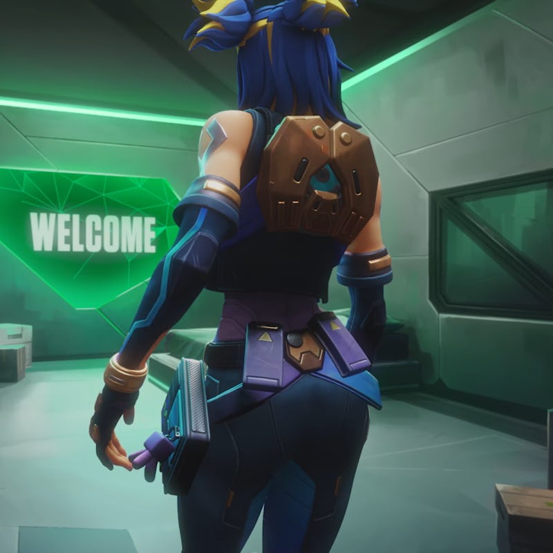 neon in front of welcome screen