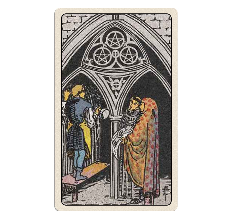 Three of pentacles