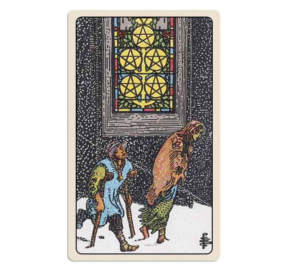 five of pentacles tarot card meaning