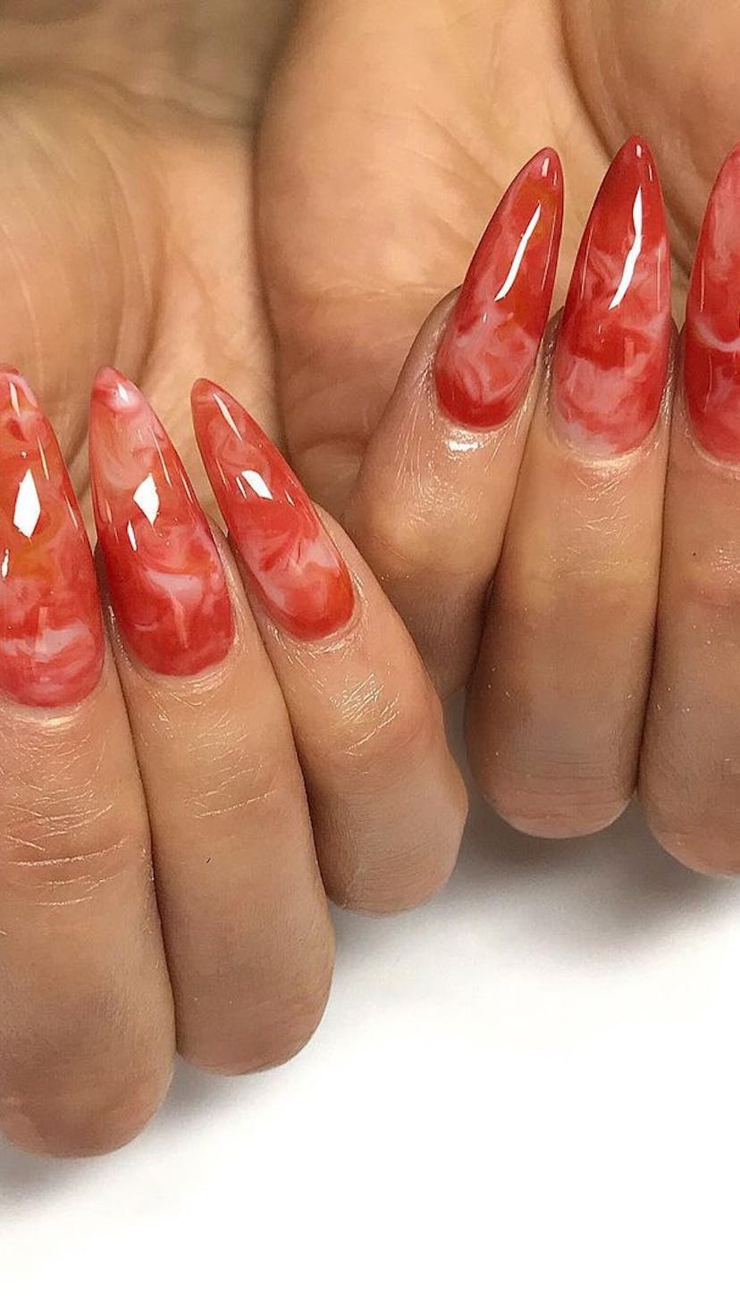 red nail designs