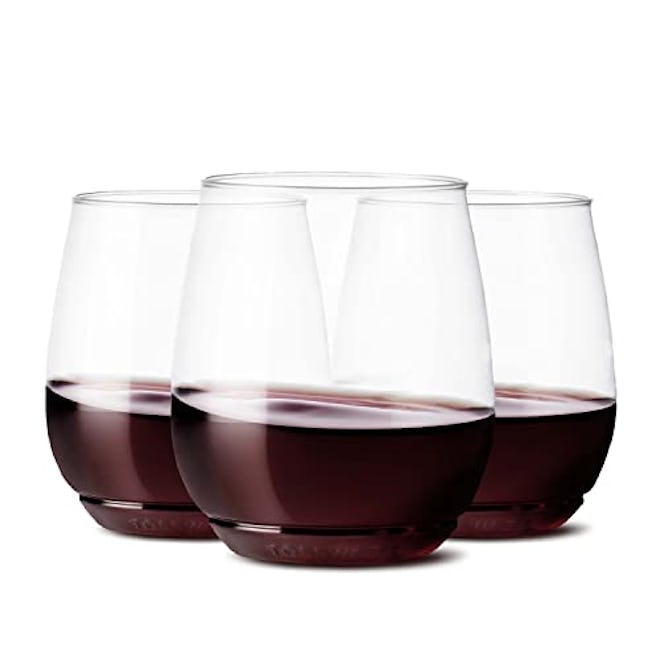 TOSSWARE POP Vino Plastic Wine Glasses (Set Of 48)
