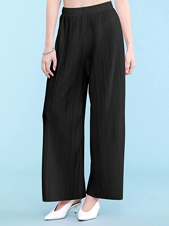 Made By Johnny Pleated Wide Leg Palazzo Pants