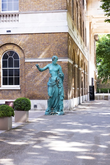 Outside Saatchi Gallery in London