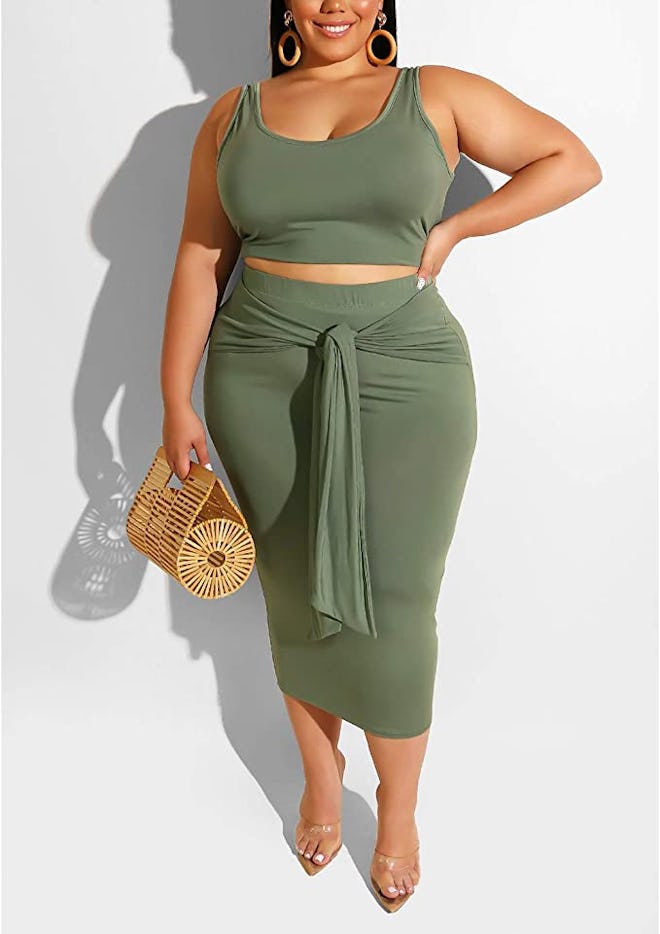 IyWoo 2-Piece Midi Dress