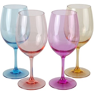 Lily's Home Unbreakable Acrylic Wine Glasses (Set Of 4)