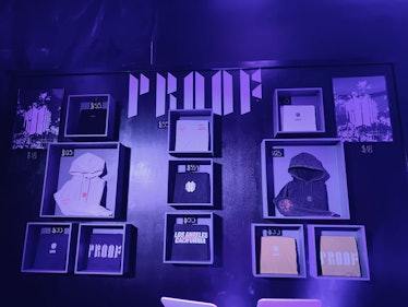 The BTS 'Proof' pop-up in Los Angeles and NYC has exclusive merch for sale. 