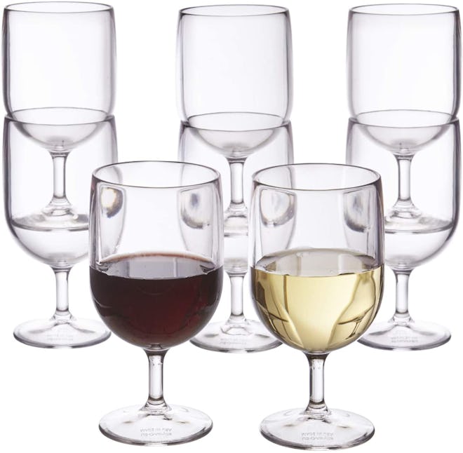 US Acrylic Stackable Wine Glasses (Set Of 8)