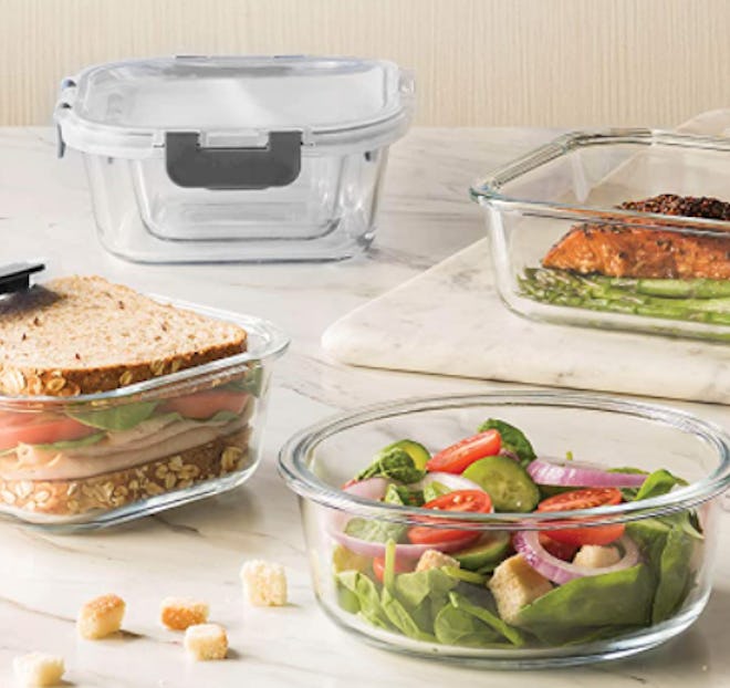 FineDine Glass Food Storage Containers Set (24 Pieces)