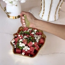 TikTok's latest viral recipe is summer watermelon salad. Here's what it is and how to make it.